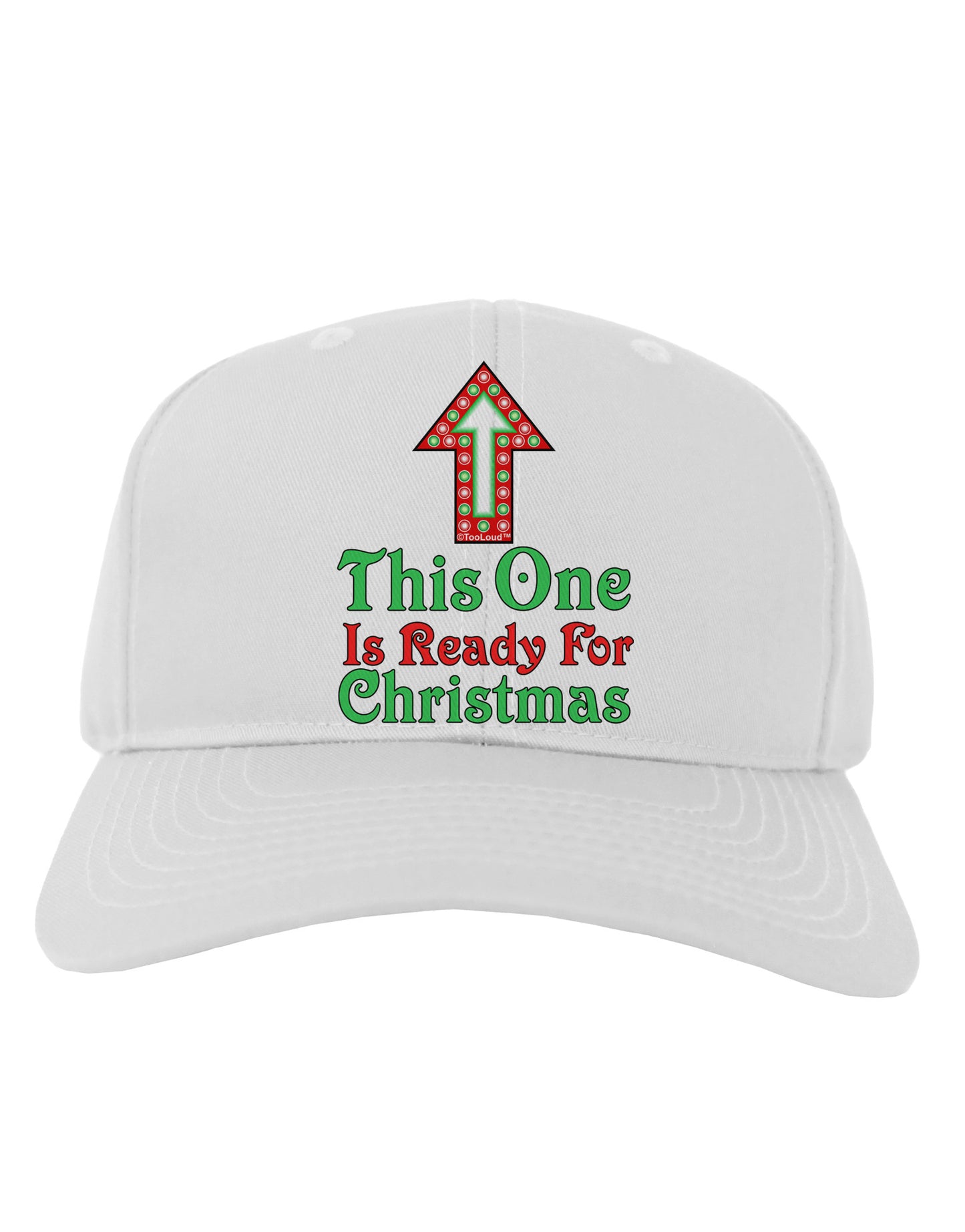 This One Is Ready For Christmas Adult Baseball Cap Hat-Baseball Cap-TooLoud-White-One Size-Davson Sales