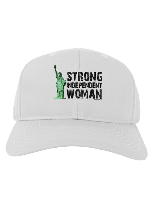 Statue of Liberty Strong Woman Adult Baseball Cap Hat-Baseball Cap-TooLoud-White-One Size-Davson Sales