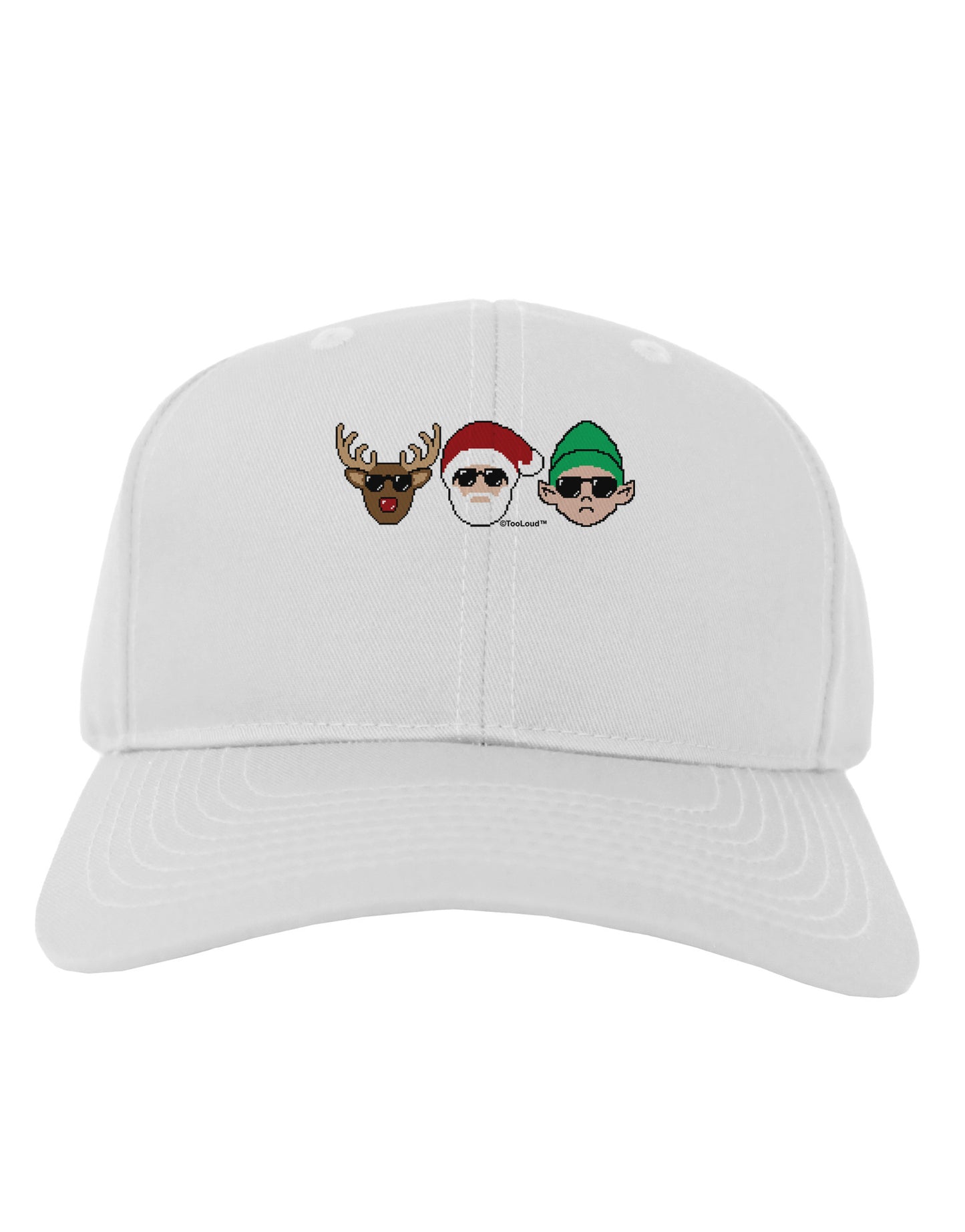 The X-mas Squad Adult Baseball Cap Hat-Baseball Cap-TooLoud-White-One Size-Davson Sales