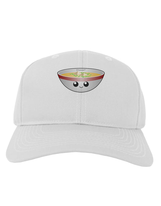 Cute Miso Soup Bowl Adult Baseball Cap Hat by TooLoud-Baseball Cap-TooLoud-White-One Size-Davson Sales