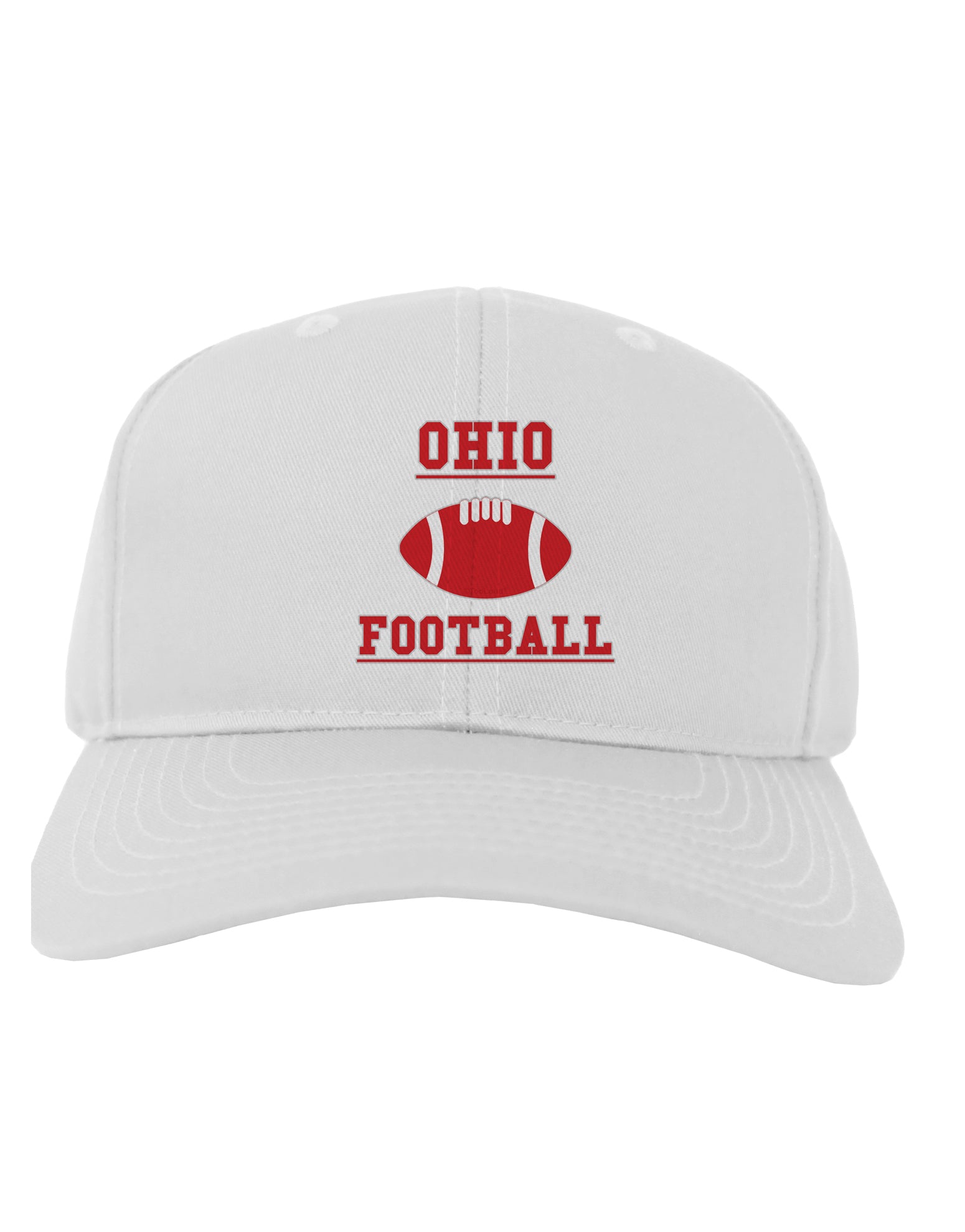 Ohio Football Adult Baseball Cap Hat by TooLoud-Baseball Cap-TooLoud-White-One Size-Davson Sales