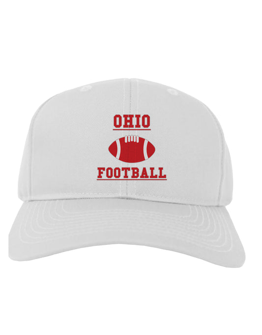 Ohio Football Adult Baseball Cap Hat by TooLoud-Baseball Cap-TooLoud-White-One Size-Davson Sales