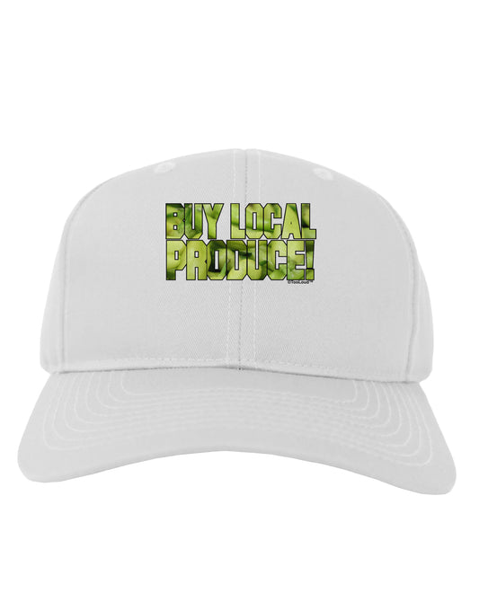 Buy Local - Jalapenos Text Adult Baseball Cap Hat-Baseball Cap-TooLoud-White-One Size-Davson Sales