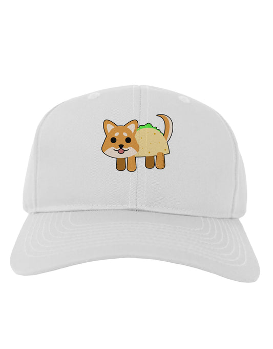 Cute Taco Dog Adult Baseball Cap Hat-Baseball Cap-TooLoud-White-One Size-Davson Sales