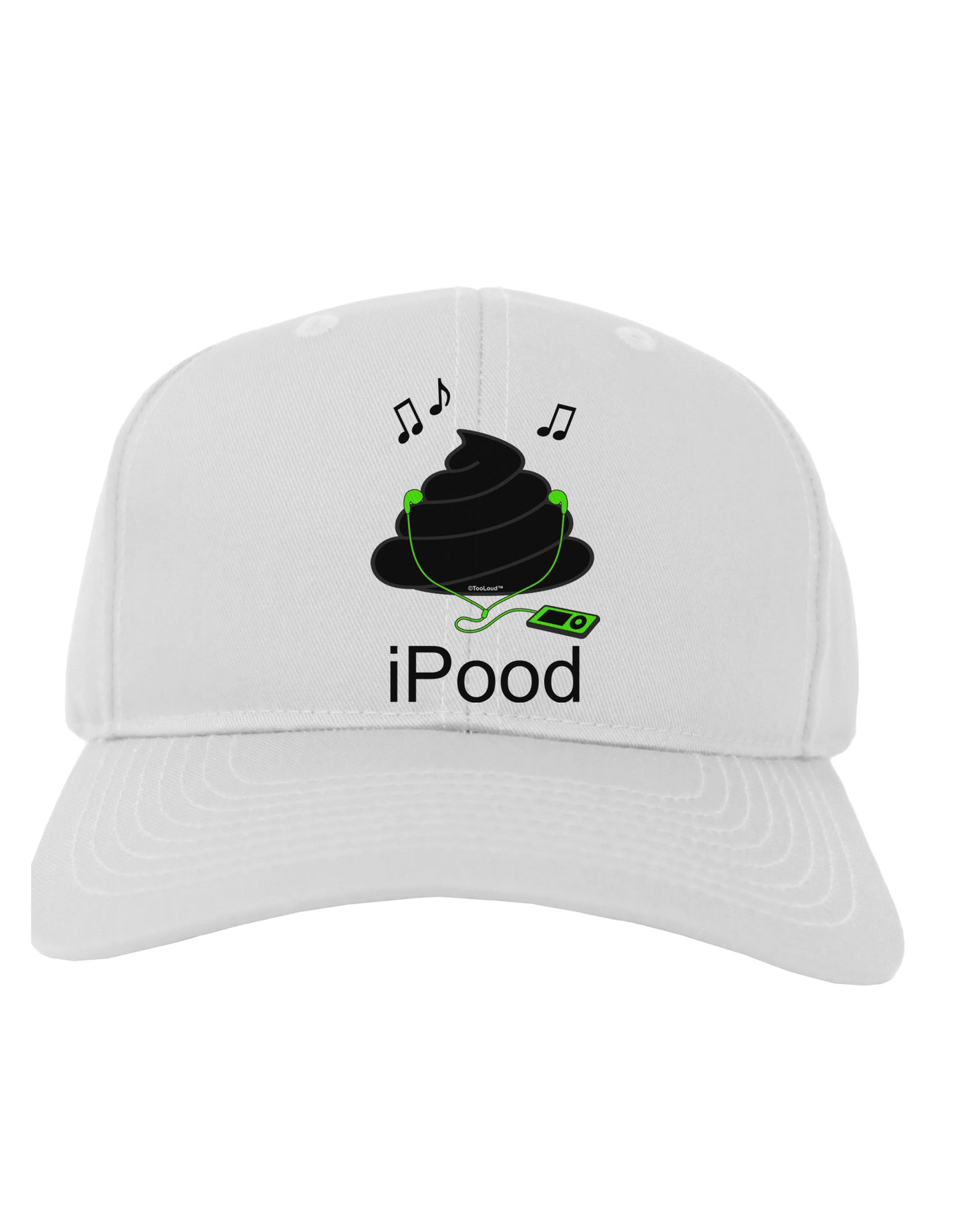 iPood Adult Baseball Cap Hat-Baseball Cap-TooLoud-White-One Size-Davson Sales