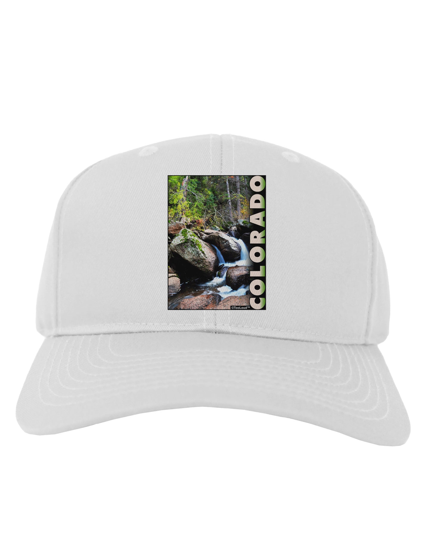 Rockies River with Text Adult Baseball Cap Hat-Baseball Cap-TooLoud-White-One Size-Davson Sales