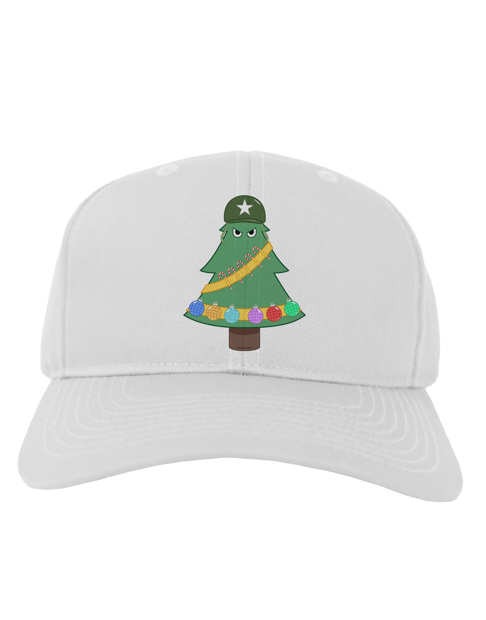 Christmas Tree Armed Design Adult Baseball Cap Hat-Baseball Cap-TooLoud-White-One Size-Davson Sales