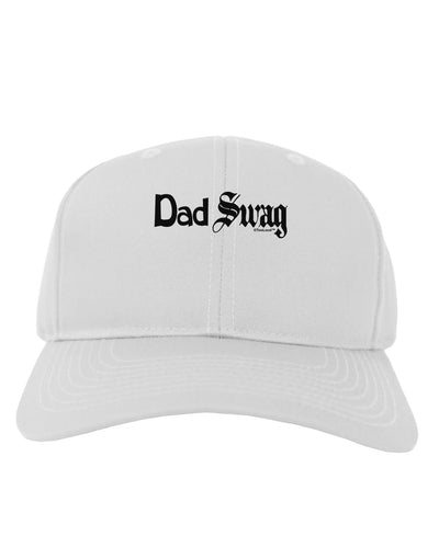 Dad Swag Text Adult Baseball Cap Hat by TooLoud-Baseball Cap-TooLoud-White-One Size-Davson Sales