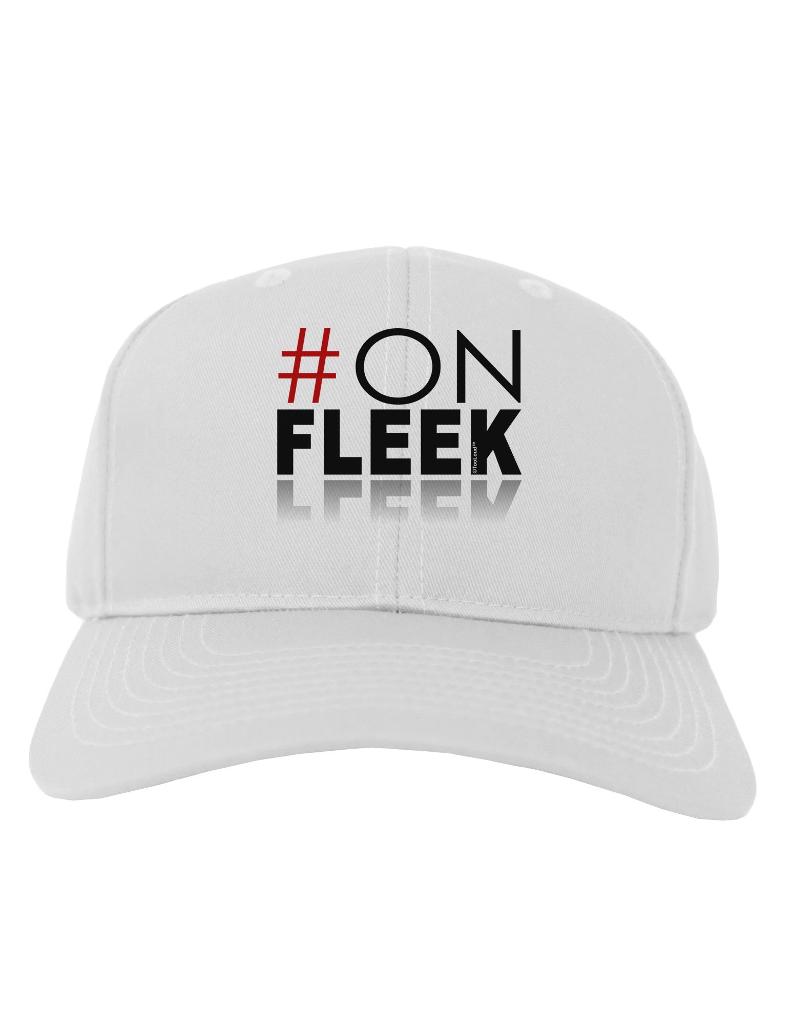 Hashtag On Fleek Adult Baseball Cap Hat-Baseball Cap-TooLoud-White-One Size-Davson Sales