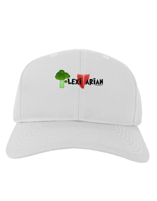 Flexitarian Adult Baseball Cap Hat by TooLoud-Baseball Cap-TooLoud-White-One Size-Davson Sales