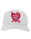 Happy Valentine's Day Romantic Hearts Adult Baseball Cap Hat-Baseball Cap-TooLoud-White-One Size-Davson Sales