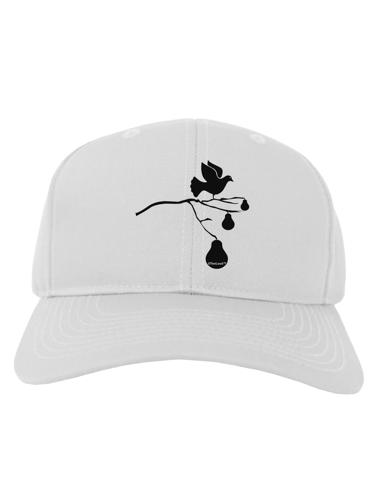 Partridge In A Pear Tree Adult Baseball Cap Hat-Baseball Cap-TooLoud-White-One Size-Davson Sales
