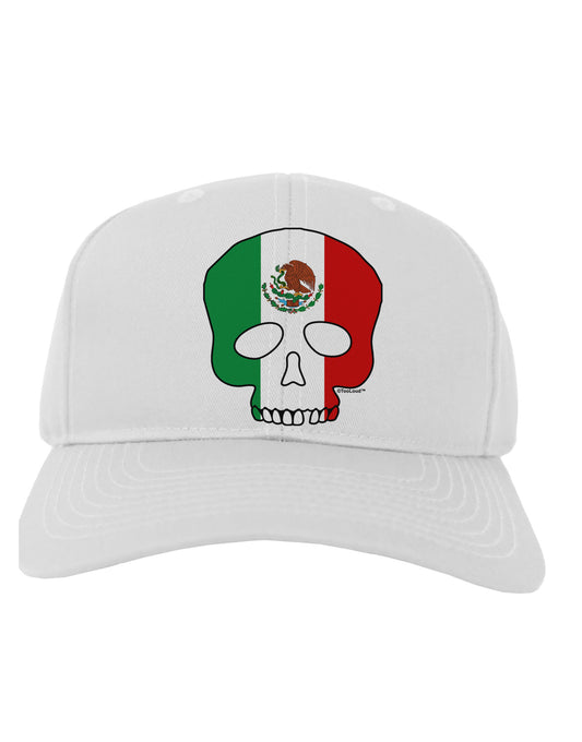 Skull Flag Mexico Adult Baseball Cap Hat-Baseball Cap-TooLoud-White-One Size-Davson Sales