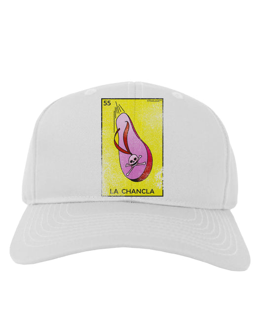 La Chancla Loteria Distressed Adult Baseball Cap Hat by-Baseball Cap-TooLoud-White-One Size-Davson Sales