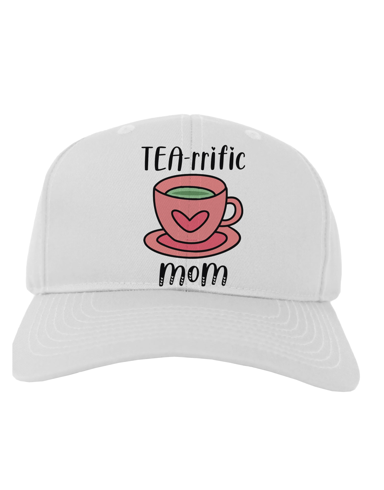 TEA-RRIFIC Mom Adult Baseball Cap Hat-Baseball Cap-TooLoud-White-One-Size-Fits-Most-Davson Sales