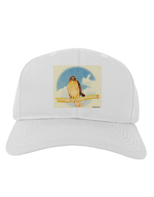 Red-tailed Hawk Adult Baseball Cap Hat-Baseball Cap-TooLoud-White-One Size-Davson Sales