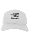 Vodka Is My Spirit Animal Adult Baseball Cap Hat-Baseball Cap-TooLoud-White-One Size-Davson Sales