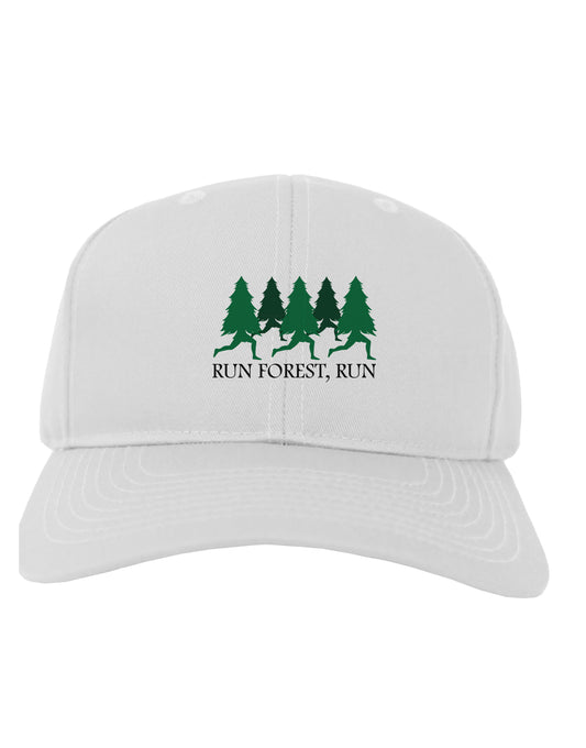 Run Forest Run Funny Adult Baseball Cap Hat by TooLoud-Baseball Cap-TooLoud-White-One Size-Davson Sales