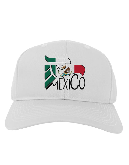 Mexico Eagle Symbol - Mexican Flag - Mexico Adult Baseball Cap Hat by TooLoud-Baseball Cap-TooLoud-White-One Size-Davson Sales