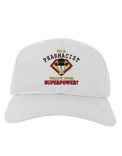 Pharmacist - Superpower Adult Baseball Cap Hat-Baseball Cap-TooLoud-White-One Size-Davson Sales