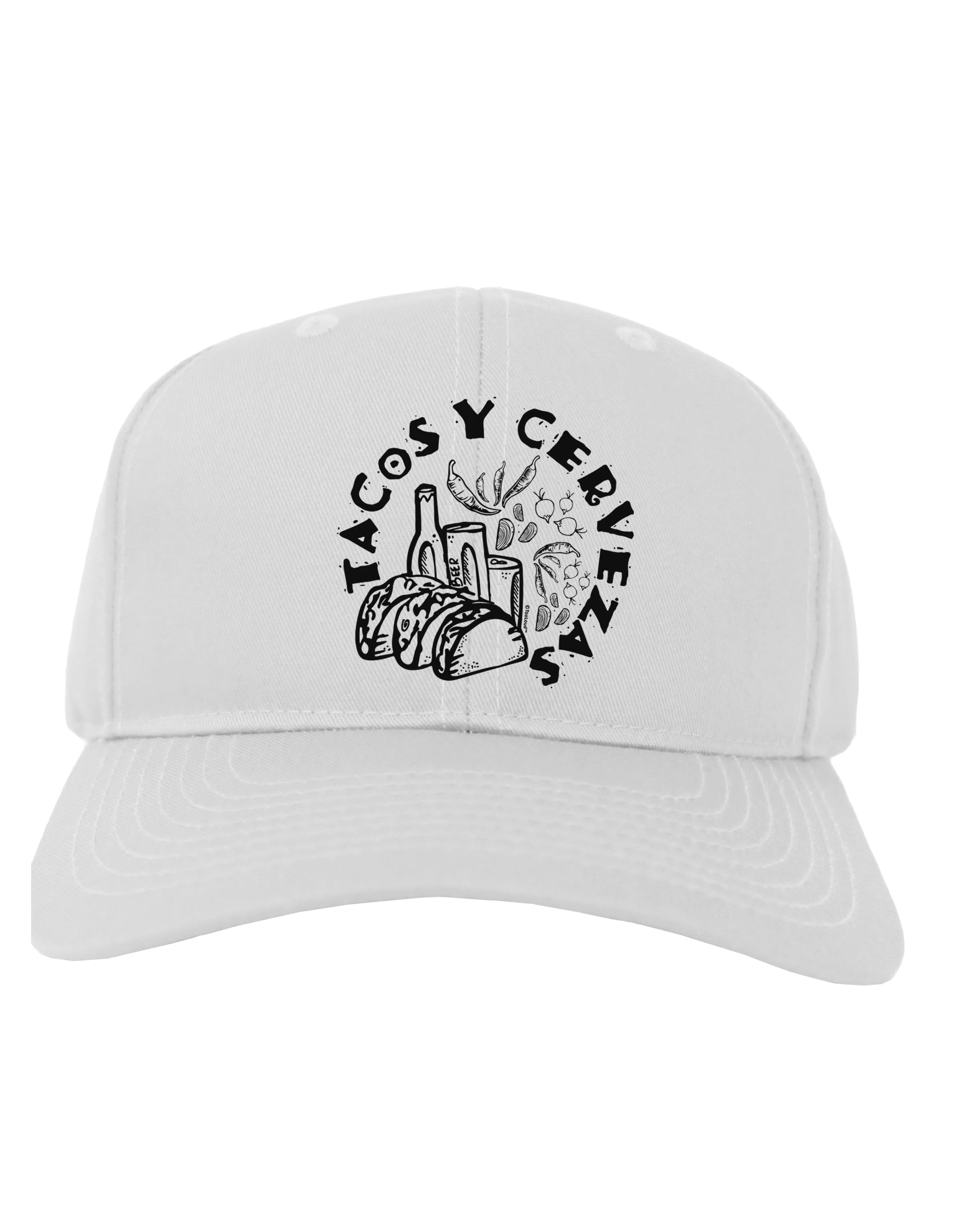 Tacos Y Cervezas Adult Baseball Cap Hat-Baseball Cap-TooLoud-White-One-Size-Fits-Most-Davson Sales