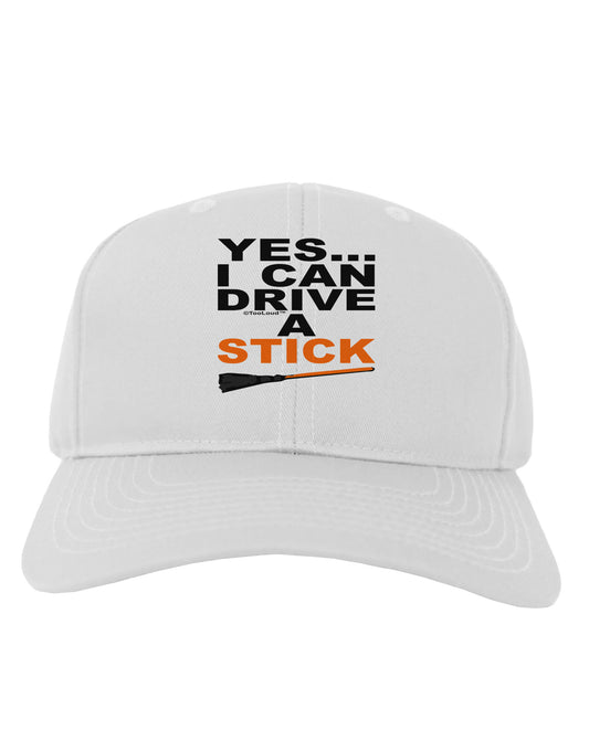 Drive Stick Orange Adult Baseball Cap Hat-Baseball Cap-TooLoud-White-One Size-Davson Sales