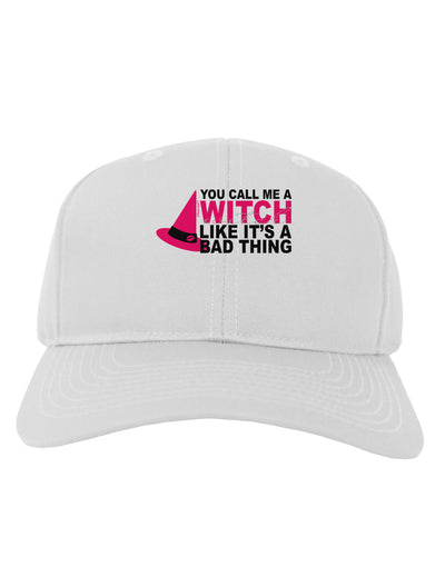 Witch - Bad Thing Hat Adult Baseball Cap Hat-Baseball Cap-TooLoud-White-One Size-Davson Sales