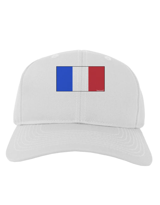 French Flag - France Adult Baseball Cap Hat by TooLoud-Baseball Cap-TooLoud-White-One Size-Davson Sales