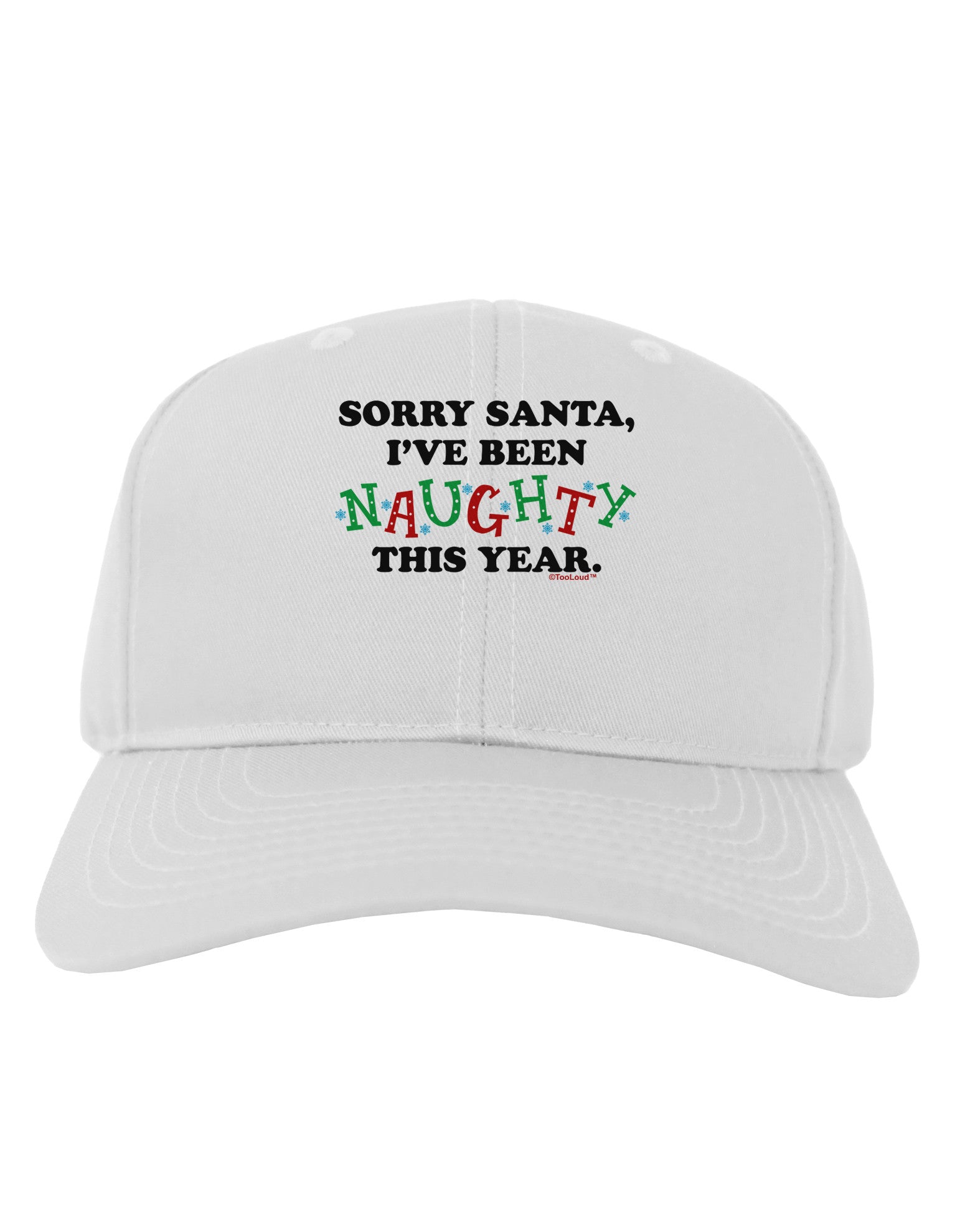 I've Been Naughty This Year Adult Baseball Cap Hat-Baseball Cap-TooLoud-White-One Size-Davson Sales