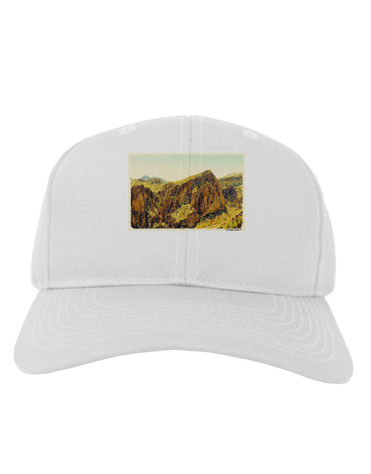 Arizona Mountains Watercolor Adult Baseball Cap Hat-Baseball Cap-TooLoud-White-One Size-Davson Sales