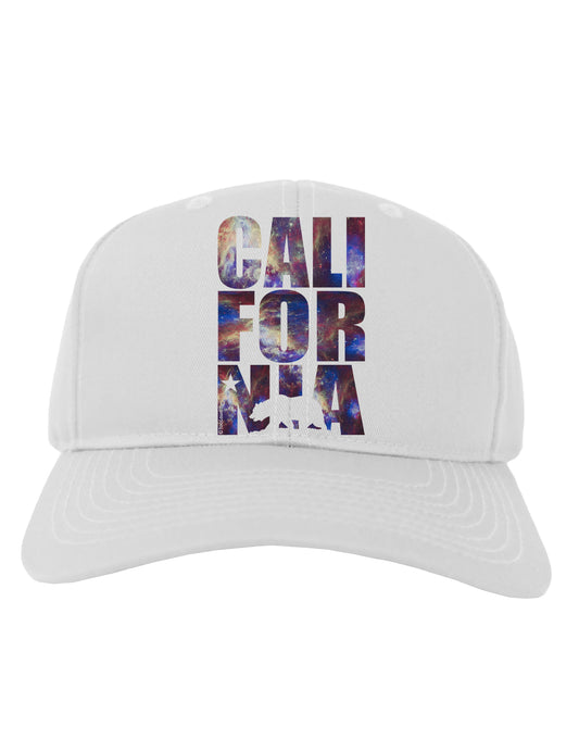 California Republic Design - Space Nebula Print Adult Baseball Cap Hat by TooLoud-Baseball Cap-TooLoud-White-One Size-Davson Sales