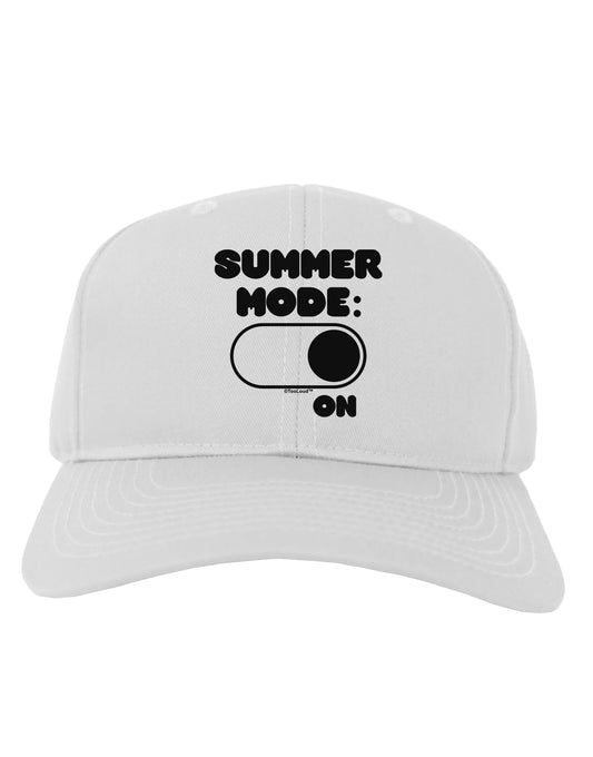 Summer Mode On Adult Baseball Cap Hat by TooLoud-Baseball Cap-TooLoud-White-One Size-Davson Sales