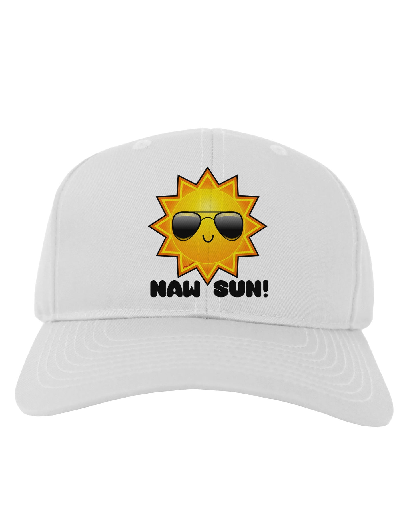 Naw Sun Cute Sun Adult Baseball Cap Hat-Baseball Cap-TooLoud-White-One Size-Davson Sales
