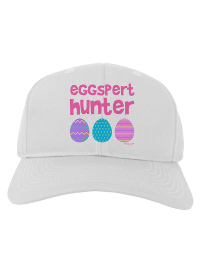 Eggspert Hunter - Easter - Pink Adult Baseball Cap Hat by TooLoud-Baseball Cap-TooLoud-White-One Size-Davson Sales