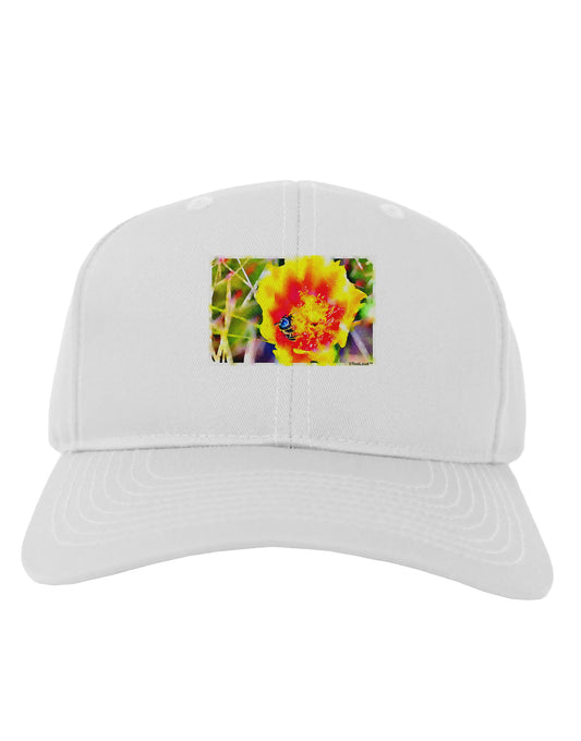 Bee Cactus Watercolor Adult Baseball Cap Hat-Baseball Cap-TooLoud-White-One Size-Davson Sales