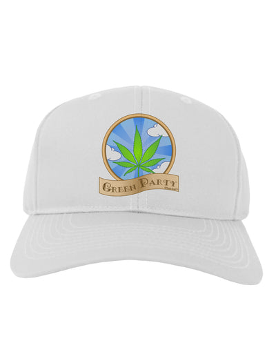 Green Party Symbol Adult Baseball Cap Hat-Baseball Cap-TooLoud-White-One Size-Davson Sales