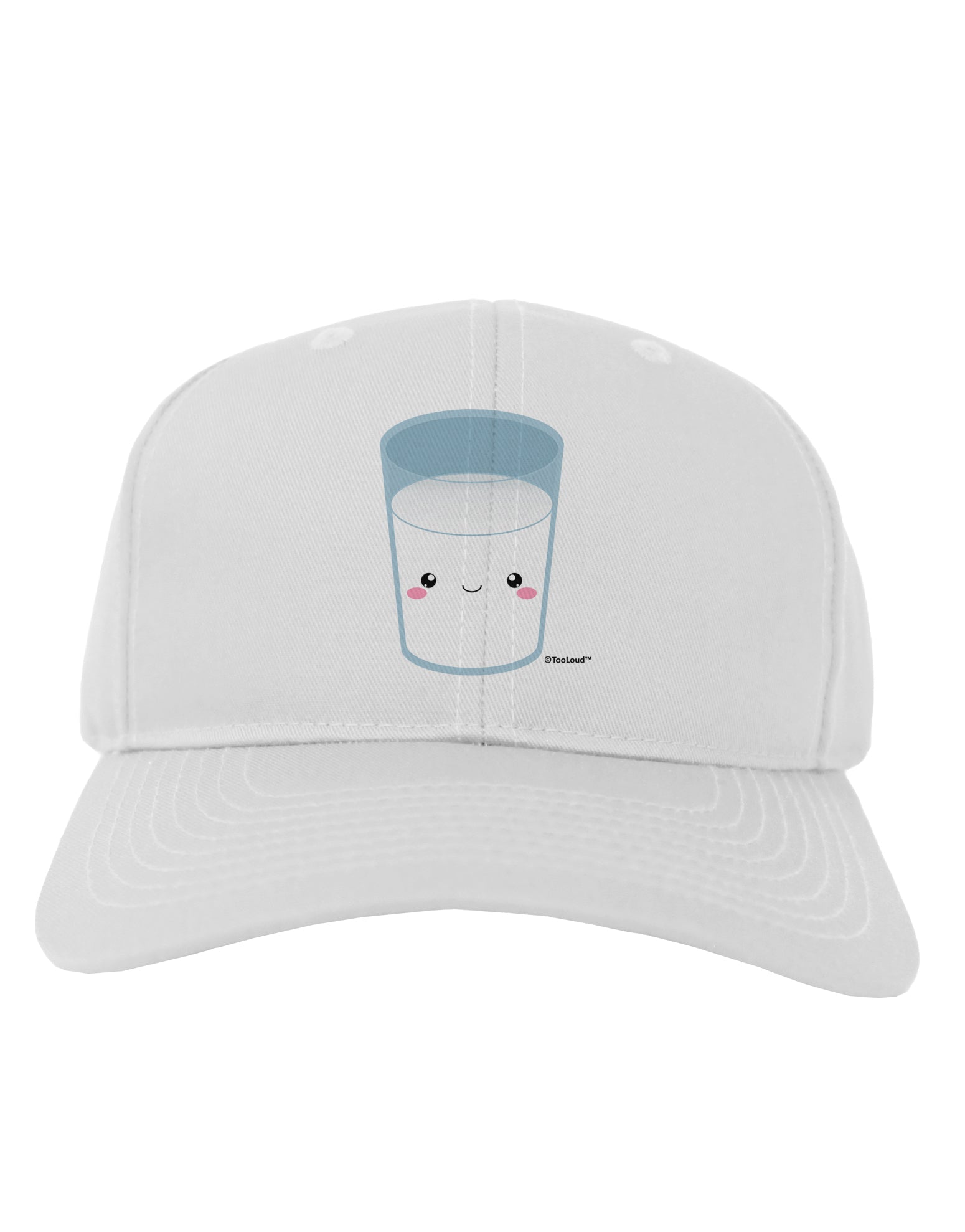 Cute Matching Milk and Cookie Design - Milk Adult Baseball Cap Hat by TooLoud-Baseball Cap-TooLoud-White-One Size-Davson Sales