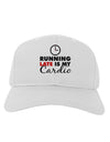 Running Late Is My Cardio Adult Baseball Cap Hat-Baseball Cap-TooLoud-White-One Size-Davson Sales