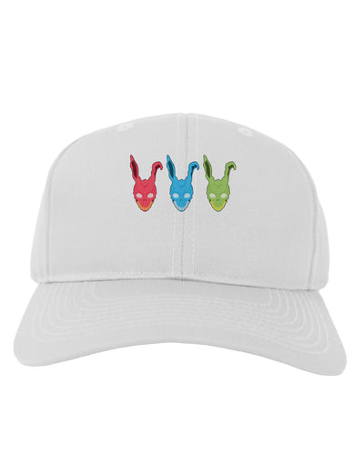 Scary Bunny Tri-color Adult Baseball Cap Hat-Baseball Cap-TooLoud-White-One Size-Davson Sales