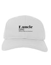 Funcle - Fun Uncle Adult Baseball Cap Hat by TooLoud-Baseball Cap-TooLoud-White-One-Size-Fits-Most-Davson Sales