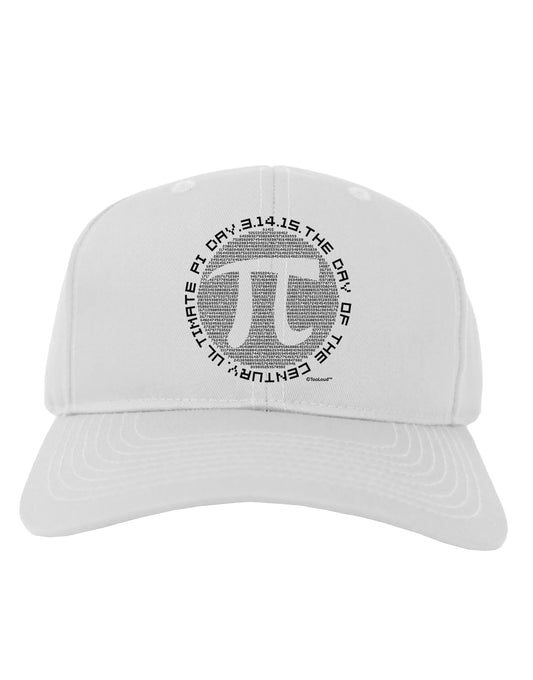 Ultimate Pi Day - Retro Computer Style Pi Circle Adult Baseball Cap Hat by TooLoud-Baseball Cap-TooLoud-White-One Size-Davson Sales