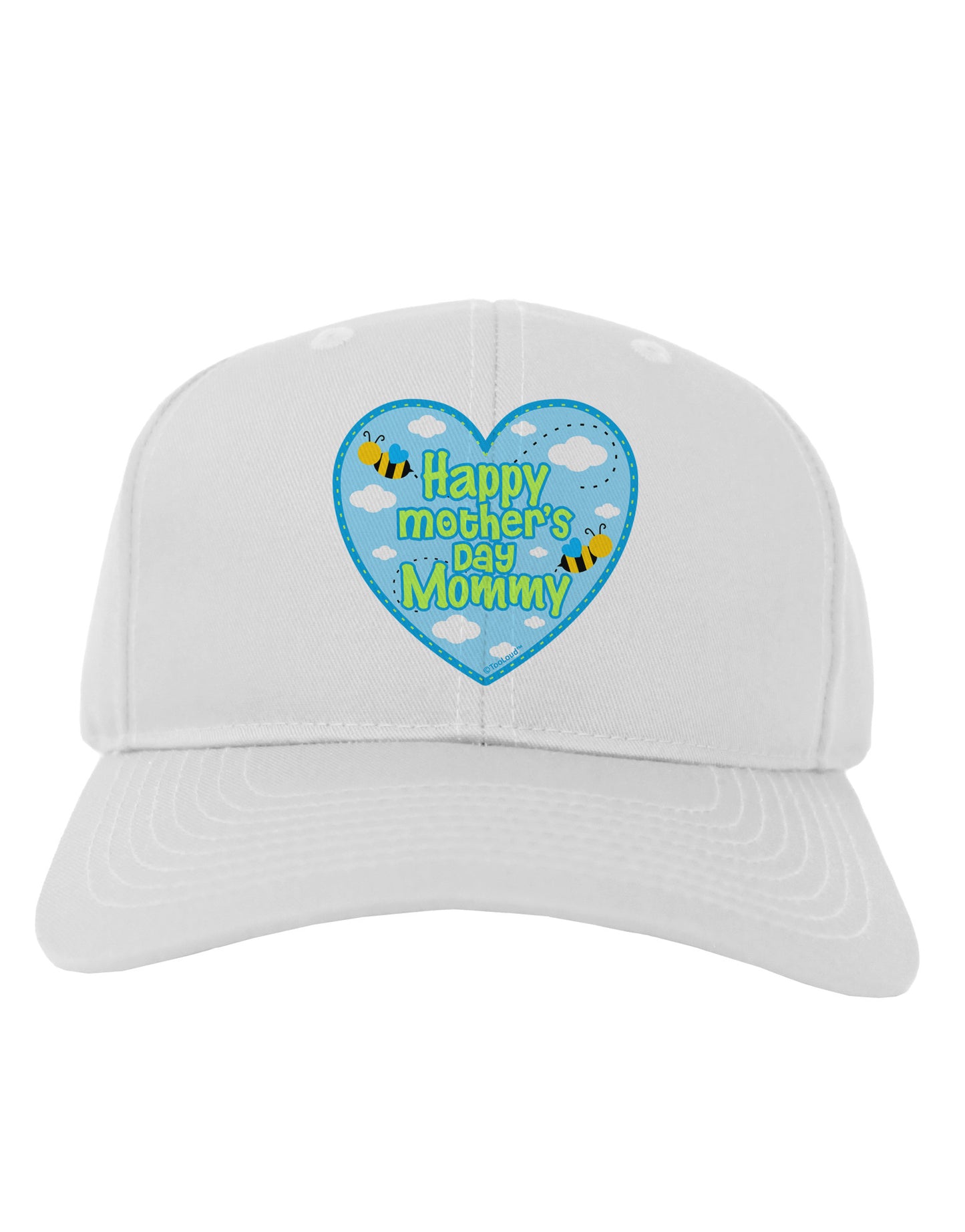 Happy Mother's Day Mommy - Blue Adult Baseball Cap Hat by TooLoud-Baseball Cap-TooLoud-White-One Size-Davson Sales
