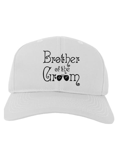 Brother of the Groom Adult Baseball Cap Hat-Baseball Cap-TooLoud-White-One-Size-Fits-Most-Davson Sales