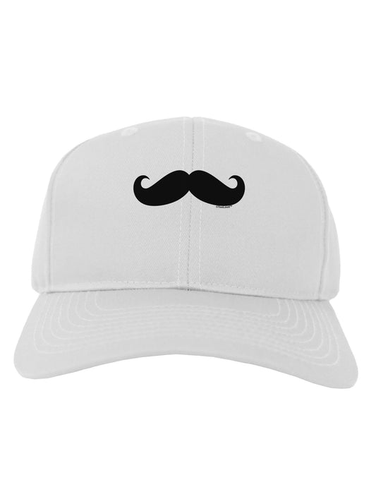 Big Fancy Mustache Adult Baseball Cap Hat-Baseball Cap-TooLoud-White-One Size-Davson Sales