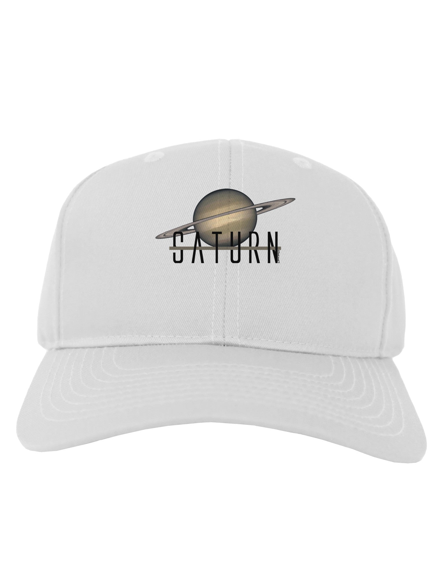 Planet Saturn Text Adult Baseball Cap Hat-Baseball Cap-TooLoud-White-One Size-Davson Sales