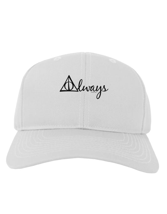 Always Magic Symbol Cursive Adult Baseball Cap Hat by TooLoud-Baseball Cap-TooLoud-White-One Size-Davson Sales
