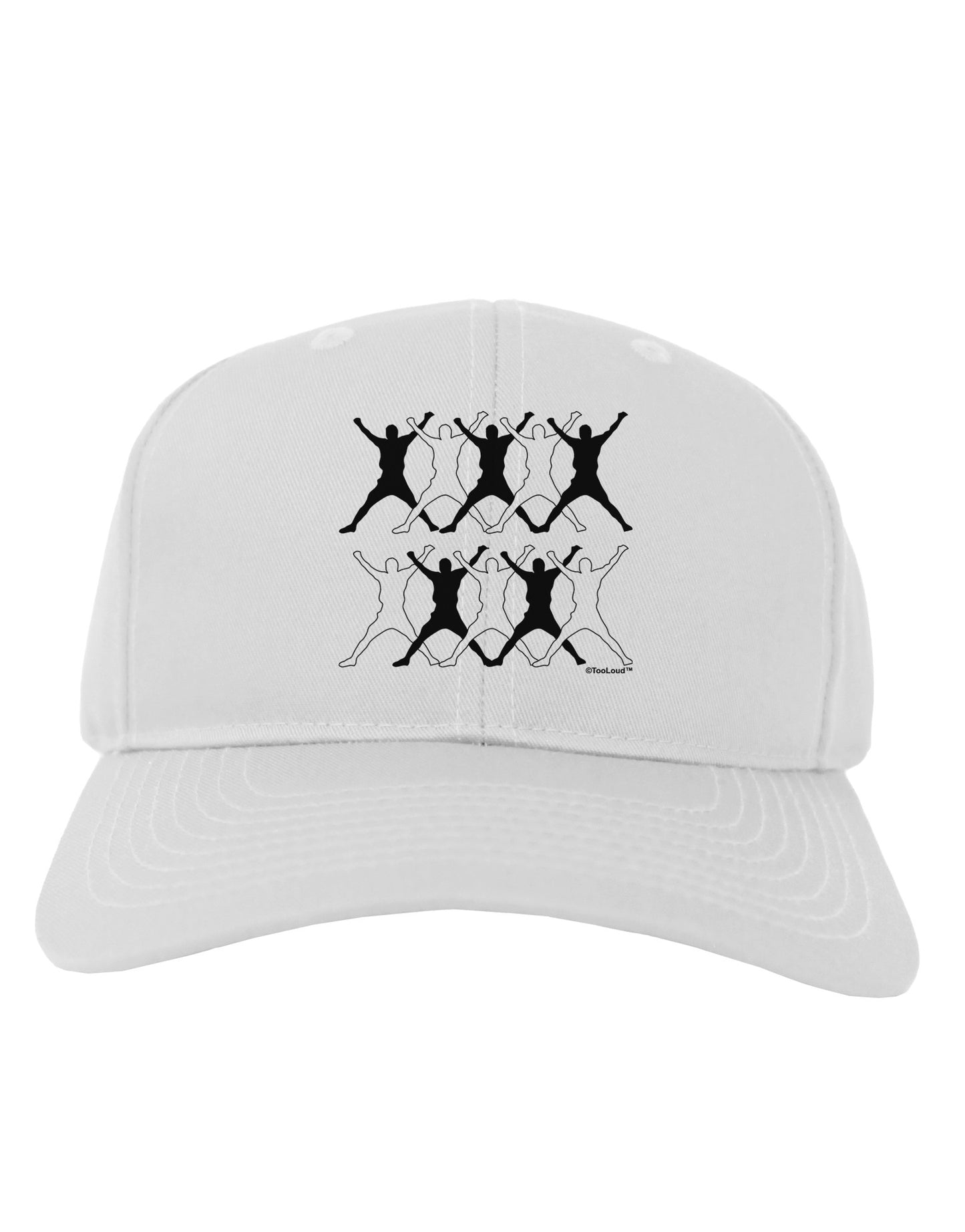Ten Lords A Leaping Adult Baseball Cap Hat-Baseball Cap-TooLoud-White-One Size-Davson Sales