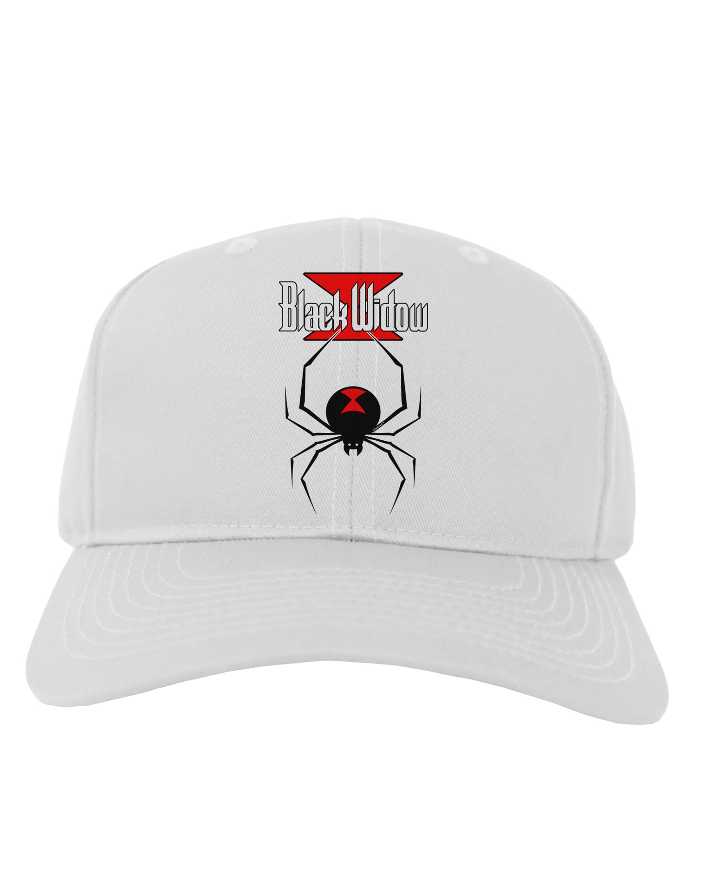 Black Widow Spider Design - Logo Adult Baseball Cap Hat-Baseball Cap-TooLoud-White-One Size-Davson Sales