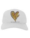 TooLoud I gave you a Pizza my Heart Adult Baseball Cap Hat-Baseball Cap-TooLoud-White-One-Size-Fits-Most-Davson Sales