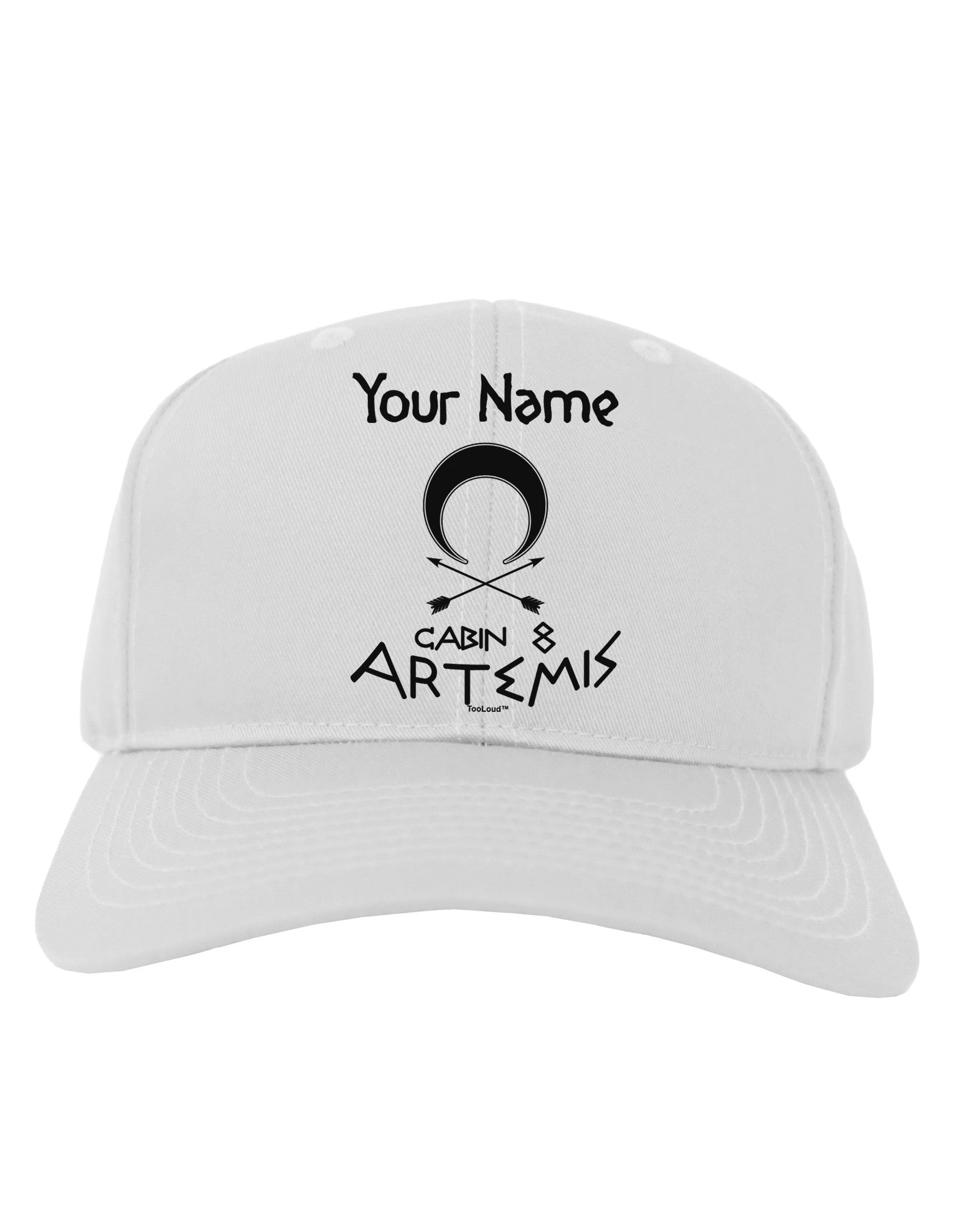 Personalized Cabin 8 Artemis Adult Baseball Cap Hat-Baseball Cap-TooLoud-White-One Size-Davson Sales